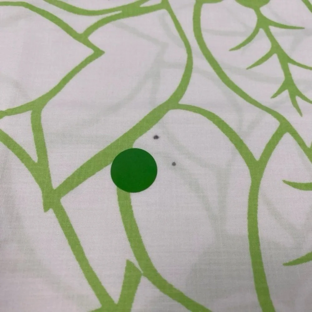 Vtg 60s 70s Pillowcase Mod Green Floral No Tags Funky Groovy Psychedelic‎ Boho